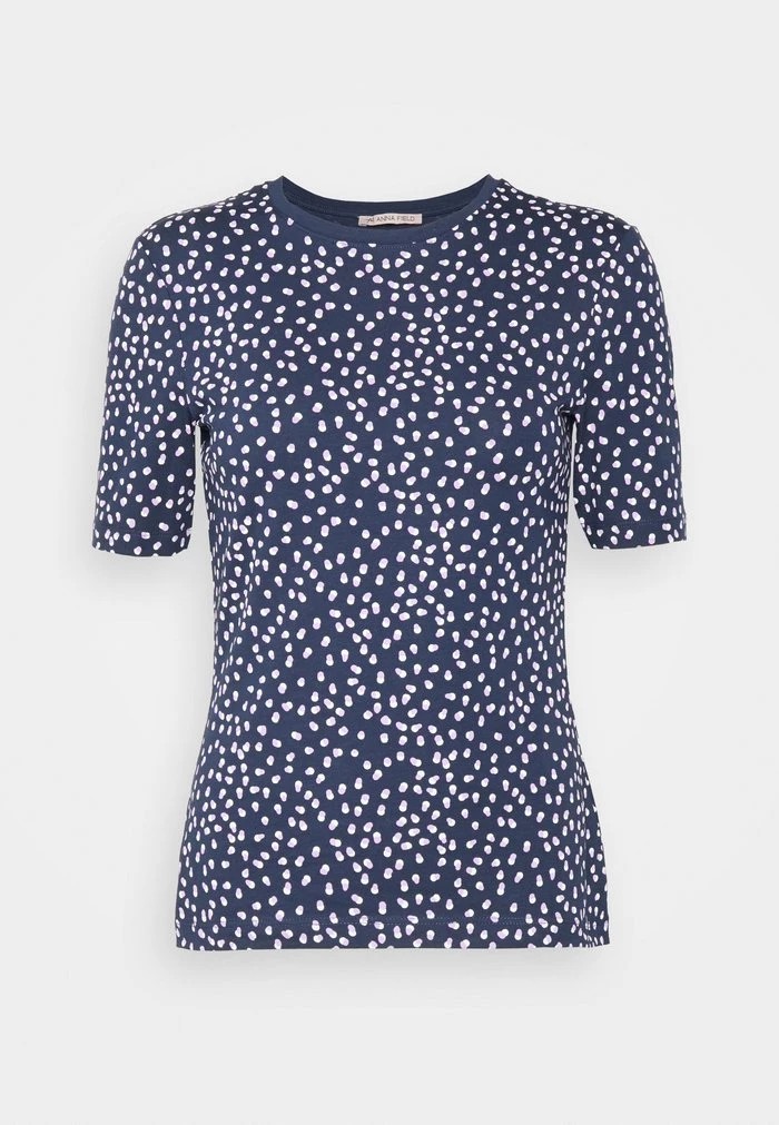 T-Shirt ANNA FIELD Anna Field Print T-shirt Bleu Marine Femme | RDA-3436582